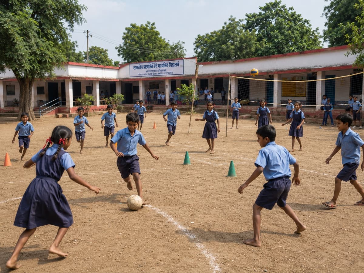 Kids playing tennis